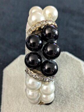 Double Strand Faux Pearl Bracelet
